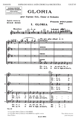 Gloria: Satb 0793555043 Book Cover