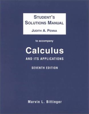 Calculus and Its Applications (Student's Soluti... 0201338653 Book Cover