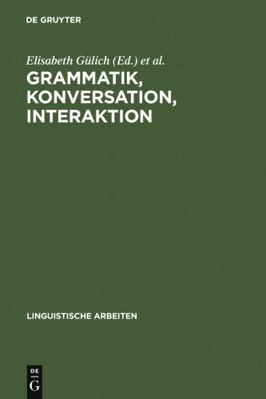 Grammatik, Konversation, Interaktion: Beiträge ... [German] 3484301538 Book Cover