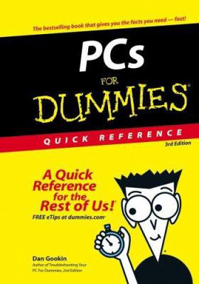 PCs For Dummies Quick Reference 0764589601 Book Cover