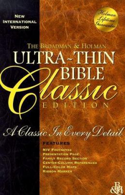 Ultrathin Bible-NIV-Classic 1558197672 Book Cover