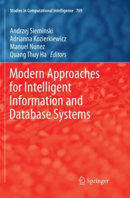 Modern Approaches for Intelligent Information a... 3030093980 Book Cover