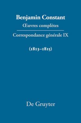 Correspondance générale 1813–1815 (French Edition) [French] 3110292718 Book Cover