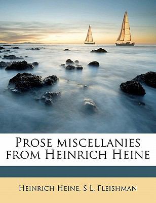 Prose Miscellanies from Heinrich Heine 1171676115 Book Cover