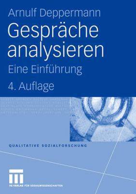 Gespräche Analysieren: Eine Einführung [German] 3531146939 Book Cover