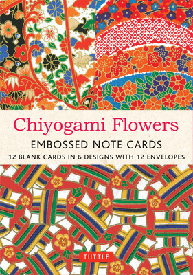 Chiyogami Flowers Embossed Note Cards - 12 Card... 0804856966 Book Cover