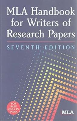 Mla Handbook for Writers of Research Paper [Dec... 817671061X Book Cover