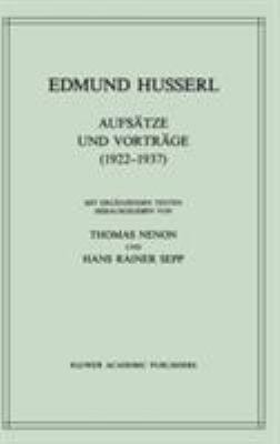 Aufsätze Und Vorträge (1922-1937) [German] 902473620X Book Cover