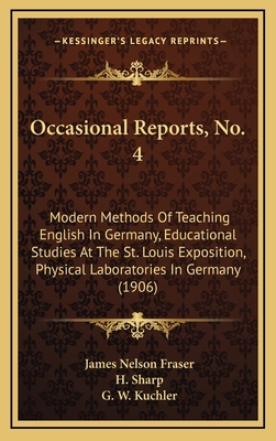 Occasional Reports, No. 4: Modern Methods of Te... 1164999761 Book Cover