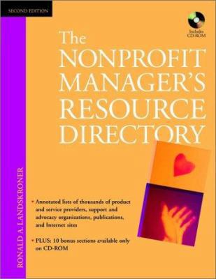 The Nonprofit Manager's Resource Directory [Wit... 0471392421 Book Cover