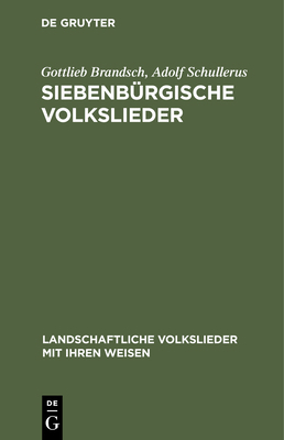 Siebenbürgische Volkslieder [German] 3110993384 Book Cover
