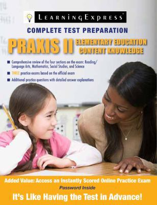 Praxis II: Elementary Education: Content Knowledge 1576857700 Book Cover