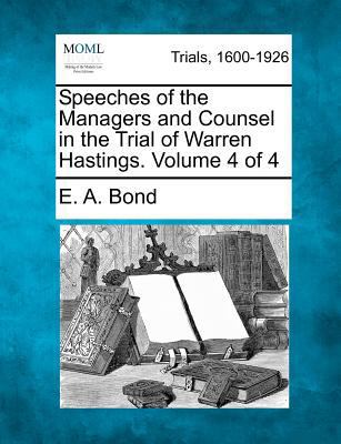 Speeches of the Managers and Counsel in the Tri... 1275086845 Book Cover