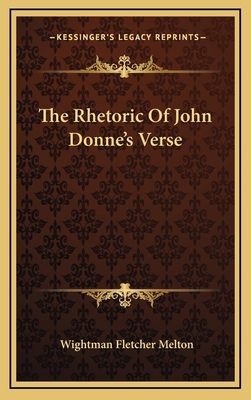 The Rhetoric Of John Donne's Verse 1163491306 Book Cover