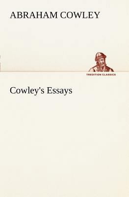 Cowley's Essays 3849187187 Book Cover