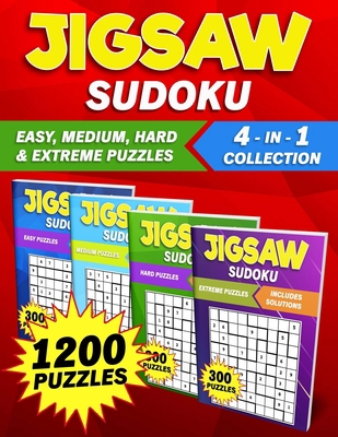 Jigsaw Sudoku: 1200 Easy to Extreme Irregularly... B0BW1YLT18 Book Cover