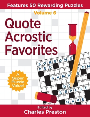 Quote Acrostic Favorites: Features 50 Rewarding... 173404831X Book Cover