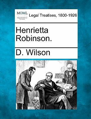 Henrietta Robinson. 1240093349 Book Cover