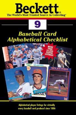 Beckett Baseball Card Alphabetical Checklist 1887432779 Book Cover