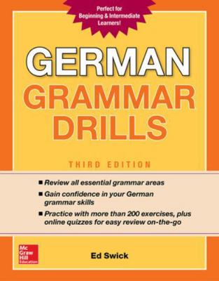 German Grammar Drills, Third Edition 1260116255 Book Cover