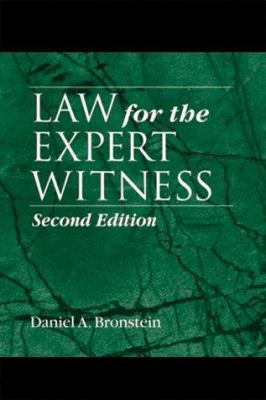 Law for the Expert Witness, Second Edition 0849381355 Book Cover