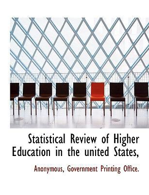 Statistical Review of Higher Education in the U... 114047152X Book Cover