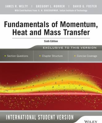 Fundamentals of Momentum, Heat and Mass Transfe... 1118808878 Book Cover