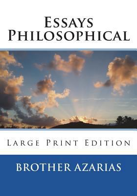 Essays Philosophical 1722998490 Book Cover