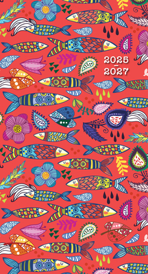 2026 Fun Fish Checkbook/2 Year Pocket Planner 1531944507 Book Cover