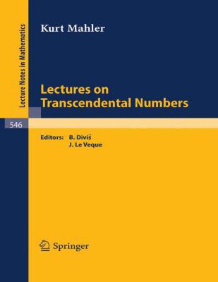 Paperback Lectures on Transcendental Numbers Book