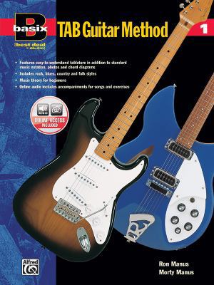 Basix Tab Guitar Method, Bk 1: Book & Online Au... 0882847511 Book Cover