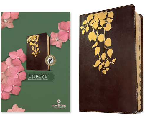 NLT Thrive Devotional Bible for Women (Leatherl... 1496477952 Book Cover