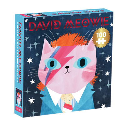 Video Game David Meowie Music Cats 100 Piece Puzzle Book