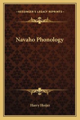Navaho Phonology 1163137278 Book Cover