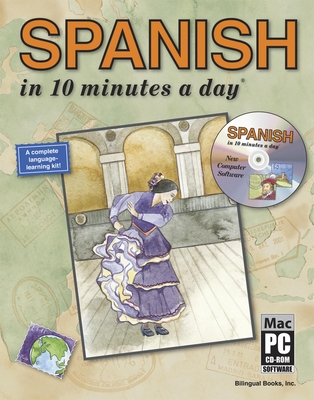 Spanish in 10 Minutes a Day(r) [With CDROM] 1931873119 Book Cover