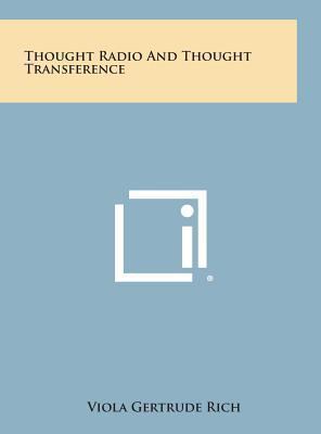 Thought Radio and Thought Transference 1258964929 Book Cover