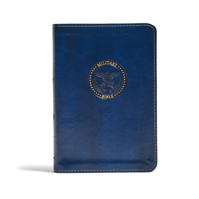 CSB Military Bible, Royal Blue Leathertouch 1433651785 Book Cover