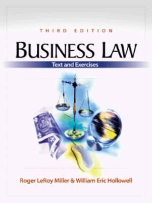 Business Law: Text and Exercises 0324061927 Book Cover