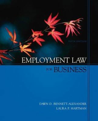 Employment Law for Business 007326072X Book Cover