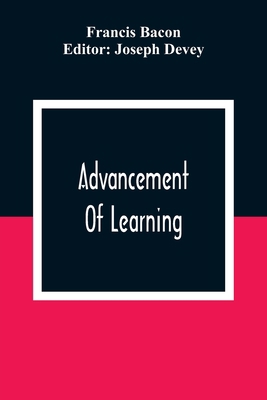Advancement Of Learning 9354309143 Book Cover