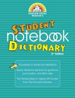 Random House Webster's Student Notebook Dictionary 0375721908 Book Cover