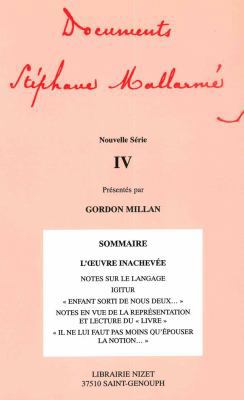 Documents Stephane Mallarme - Nouvelle Serie IV [French] 270781279X Book Cover