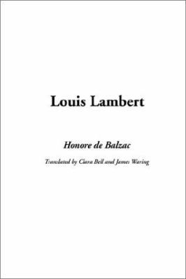 Louis Lambert 1404314431 Book Cover