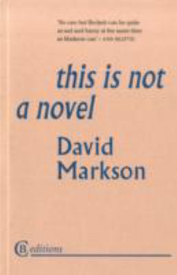 This is Not a Novel 0956107338 Book Cover