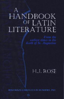 A Handbook of Latin Literature: From the Earlie... 0865163170 Book Cover