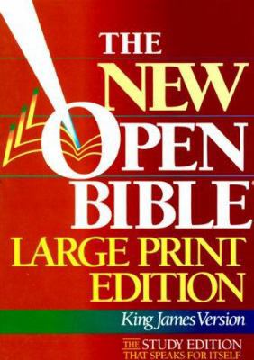 New Open Study Bible [Large Print] 0840785984 Book Cover