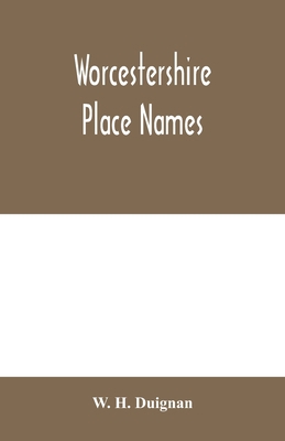 Worcestershire place names 9354000339 Book Cover