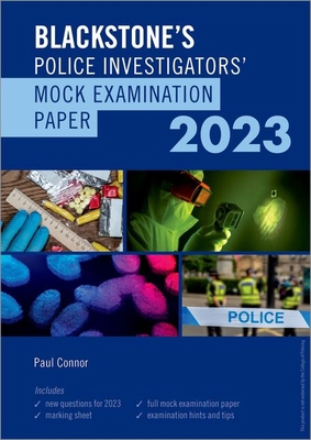 Blackstone's Police Investigators Mock Exam 2023 0198873646 Book Cover