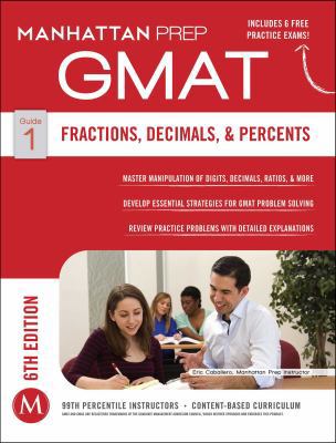 GMAT Fractions, Decimals, & Percents 194123402X Book Cover