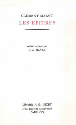 Les Epitres [French] 2707804282 Book Cover